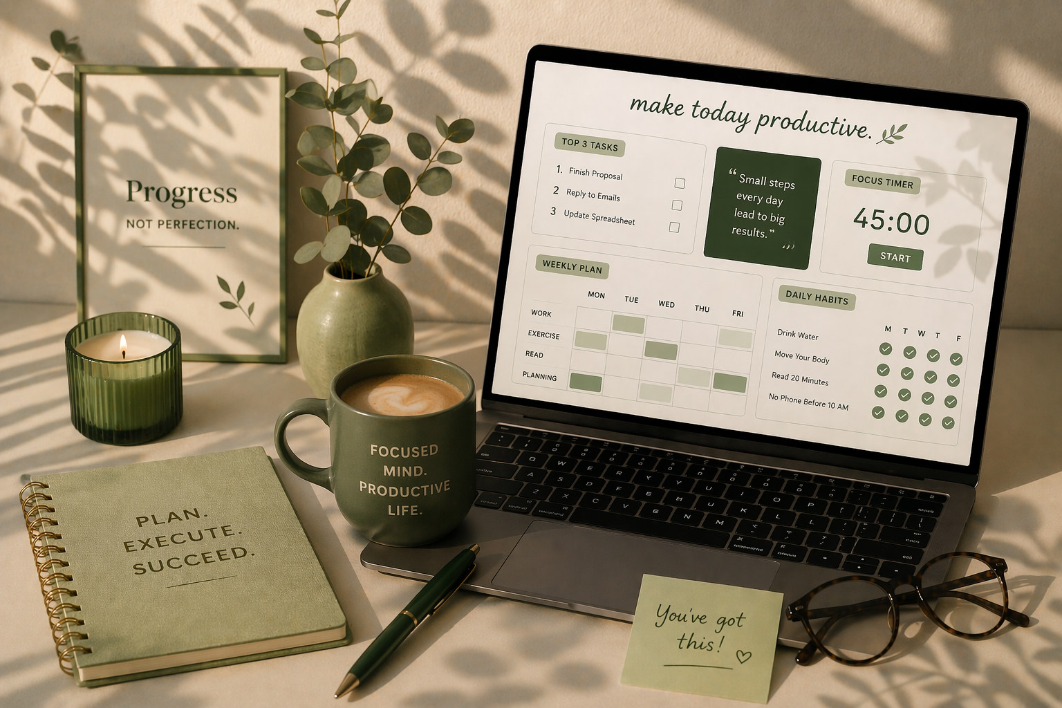 Work smarter, save time, and stay focused using simple Excel productivity templates.